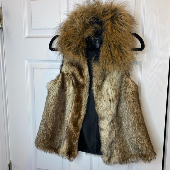 INC International Concepts Convertible Black Faux-Fur Vest, 3 in 1 Size XS - Picture 11 of 16